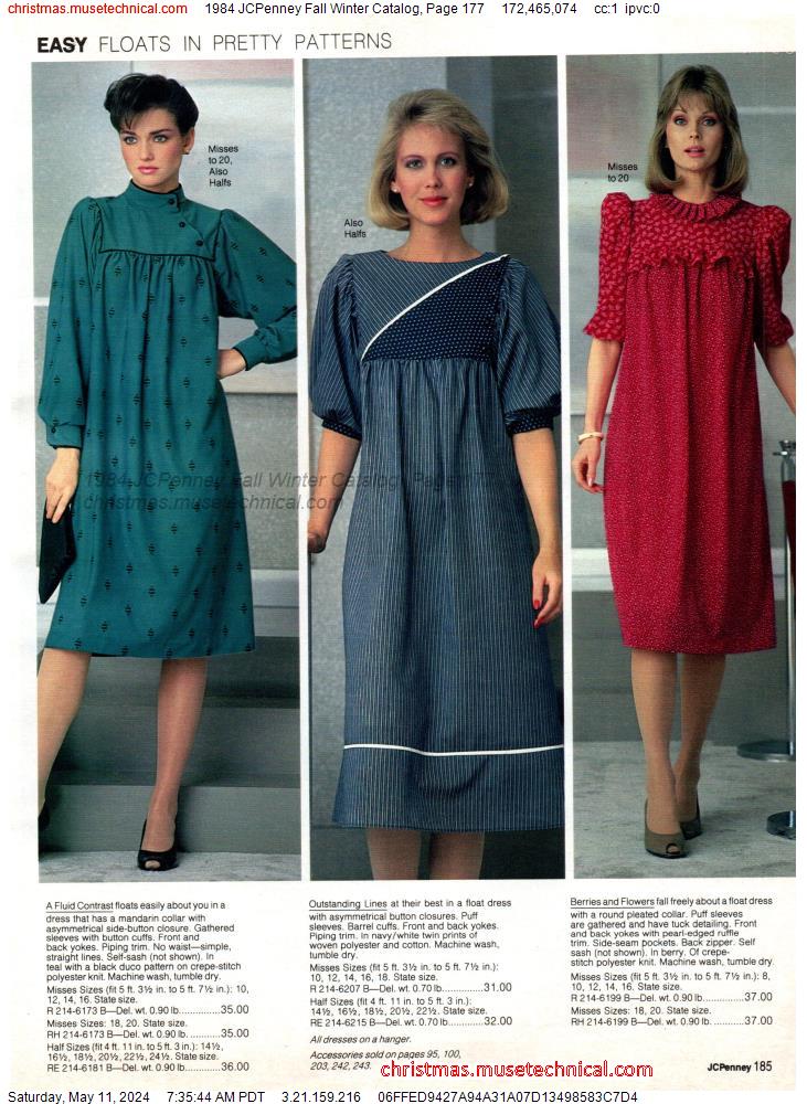 1984 JCPenney Fall Winter Catalog, Page 177