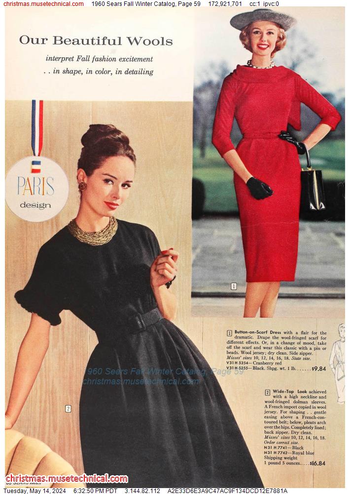1960 Sears Fall Winter Catalog, Page 59