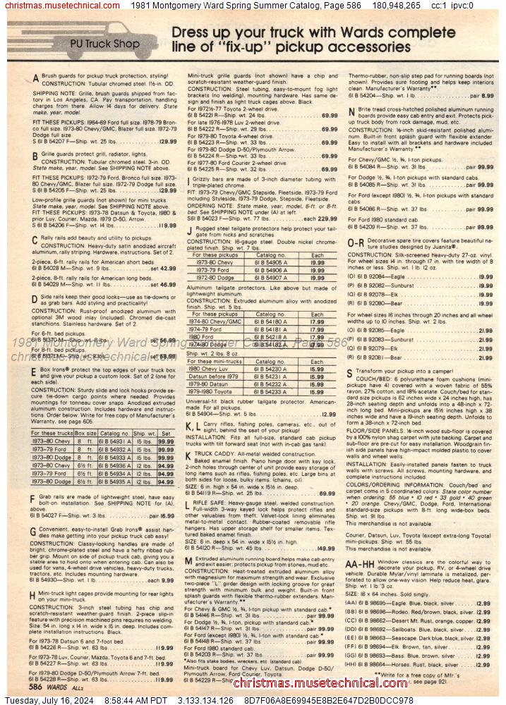 1981 Montgomery Ward Spring Summer Catalog, Page 586
