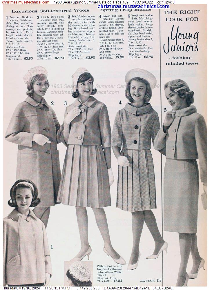 1963 Sears Spring Summer Catalog, Page 109