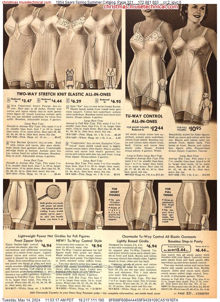 1954 Sears Spring Summer Catalog, Page 321