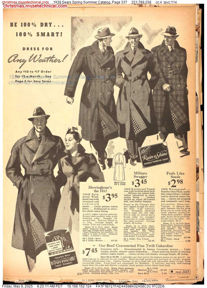 1939 Sears Spring Summer Catalog, Page 337