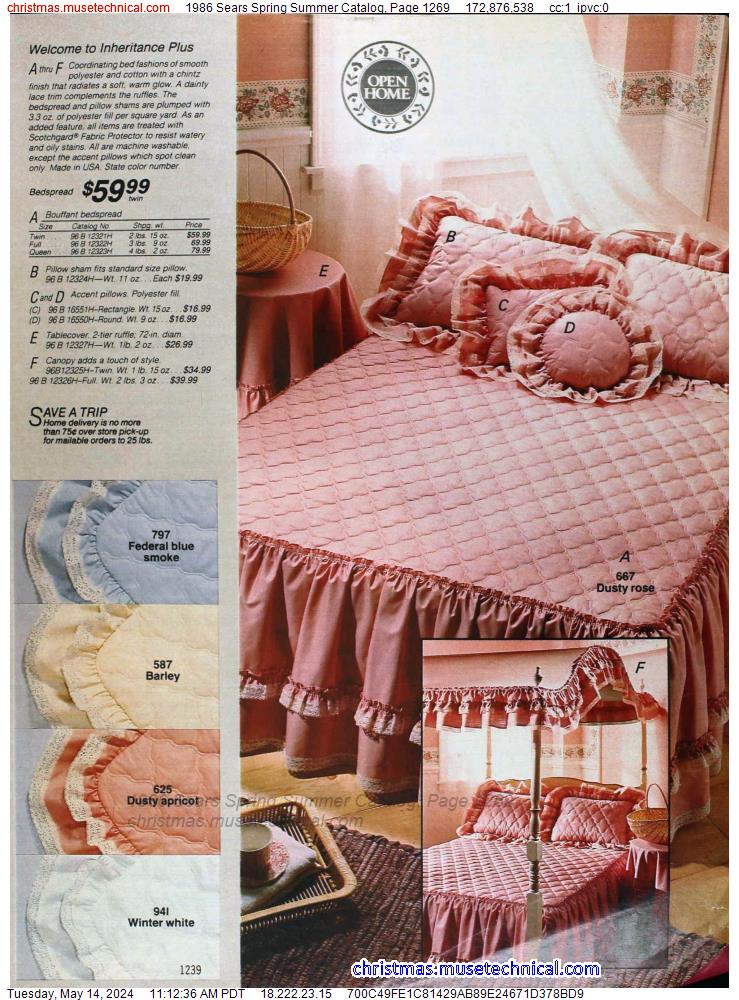 1986 Sears Spring Summer Catalog, Page 1269
