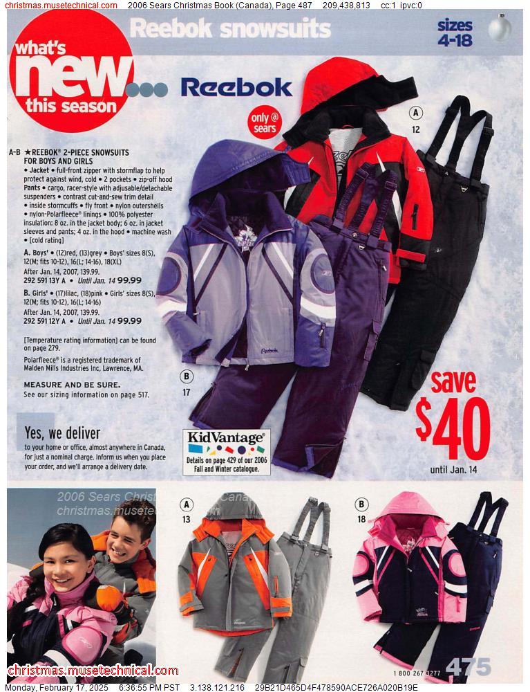 2006 Sears Christmas Book (Canada), Page 487