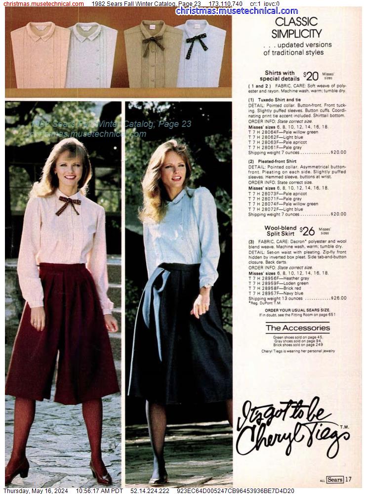 1982 Sears Fall Winter Catalog, Page 23
