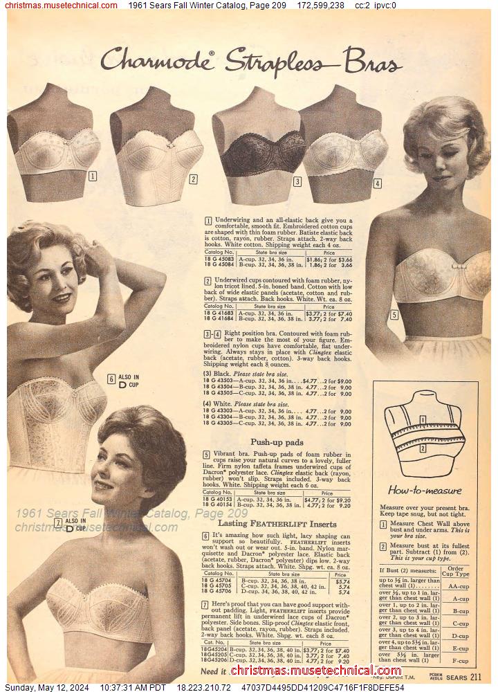 1961 Sears Fall Winter Catalog, Page 209
