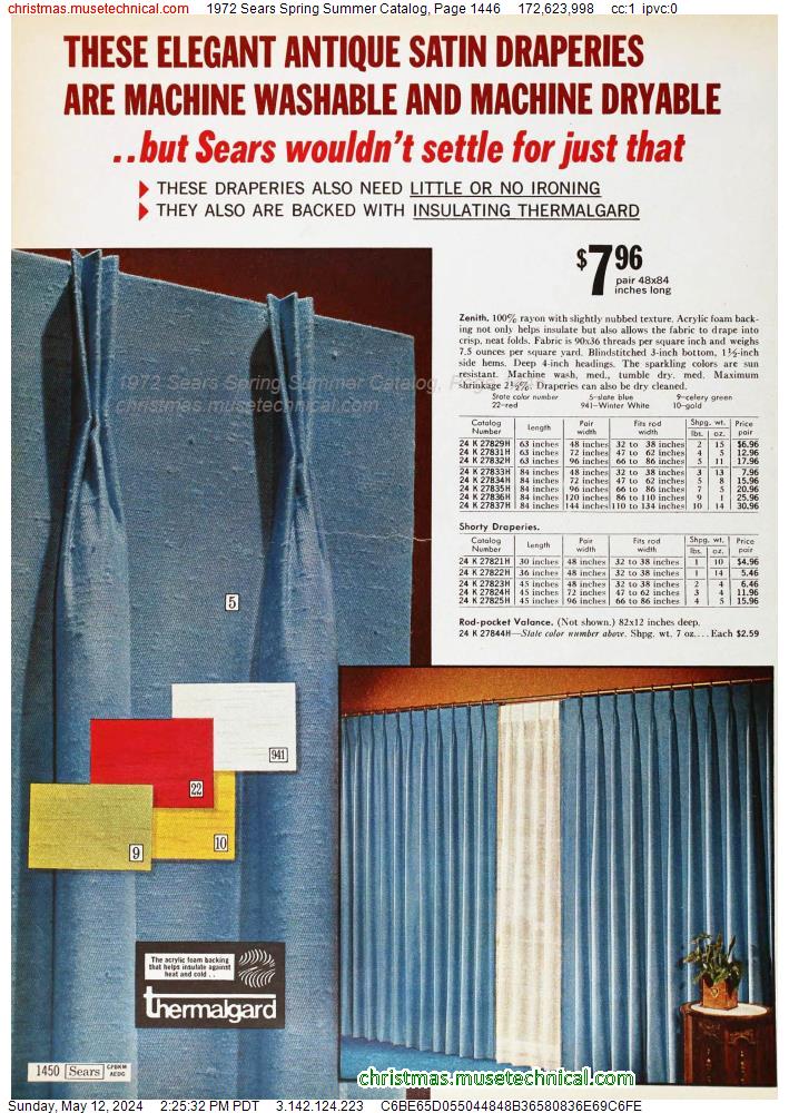 1972 Sears Spring Summer Catalog, Page 1446