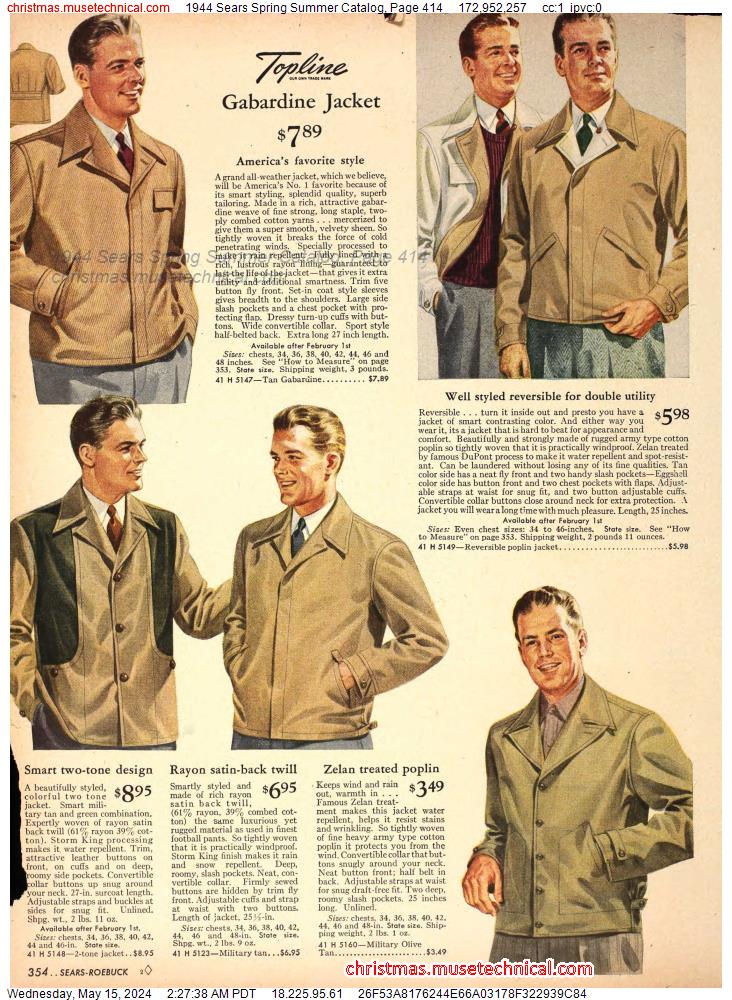 1944 Sears Spring Summer Catalog, Page 414