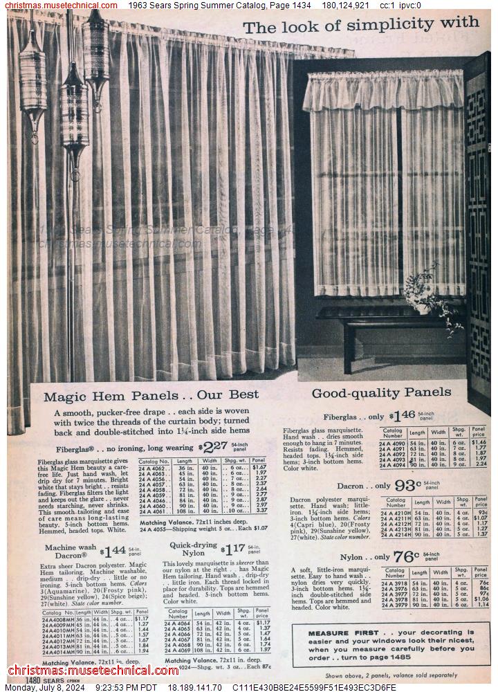 1963 Sears Spring Summer Catalog, Page 1434