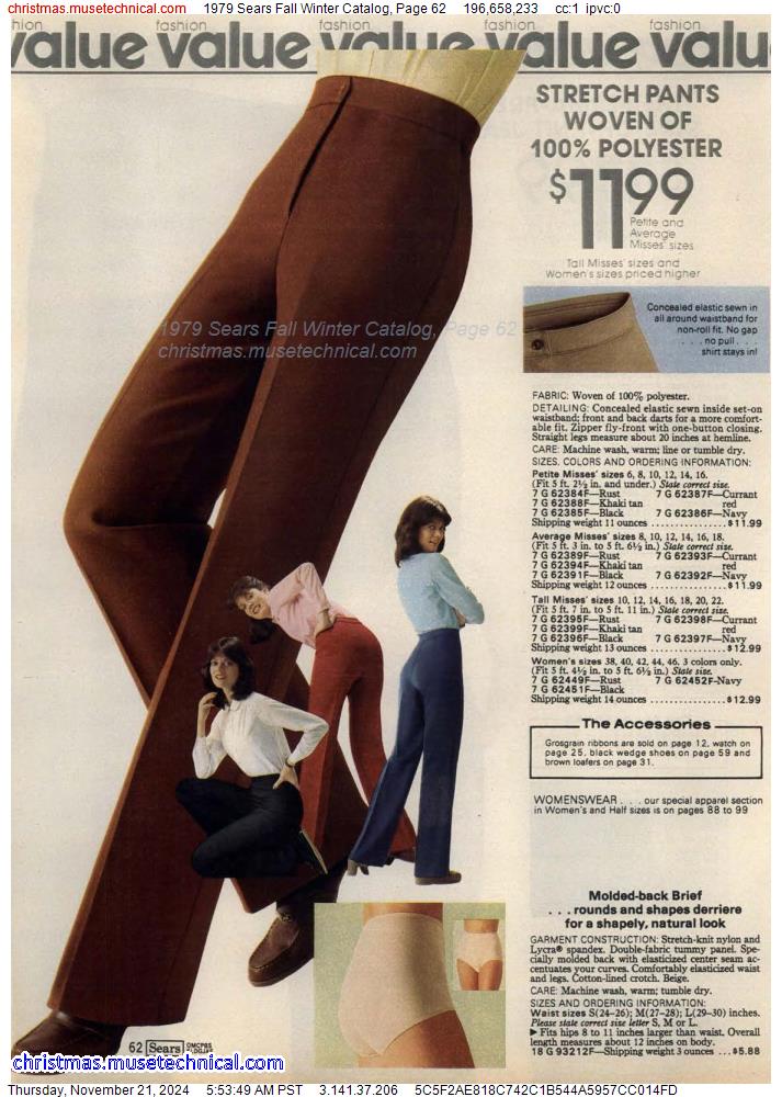 1979 Sears Fall Winter Catalog, Page 62