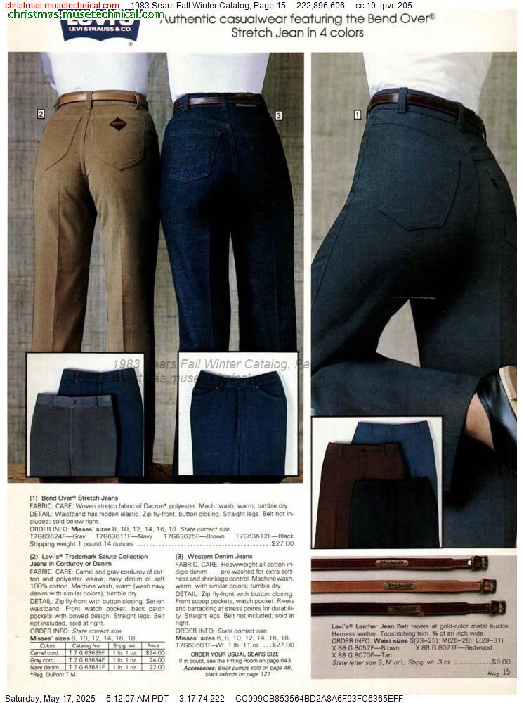 1983 Sears Fall Winter Catalog, Page 15