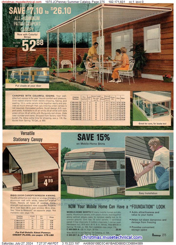 1970 JCPenney Summer Catalog, Page 275