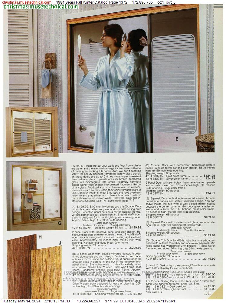1984 Sears Fall Winter Catalog, Page 1372