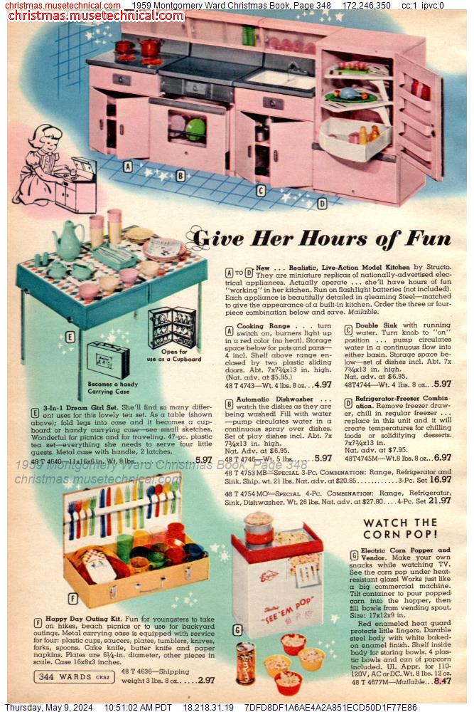 1959 Montgomery Ward Christmas Book, Page 348