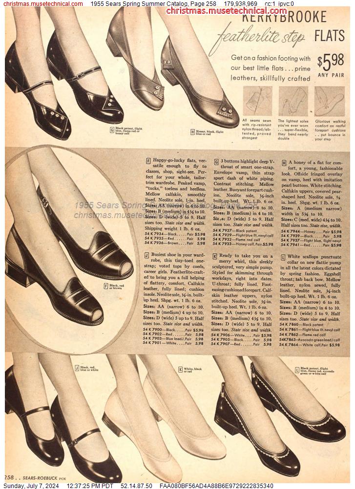 1955 Sears Spring Summer Catalog, Page 258