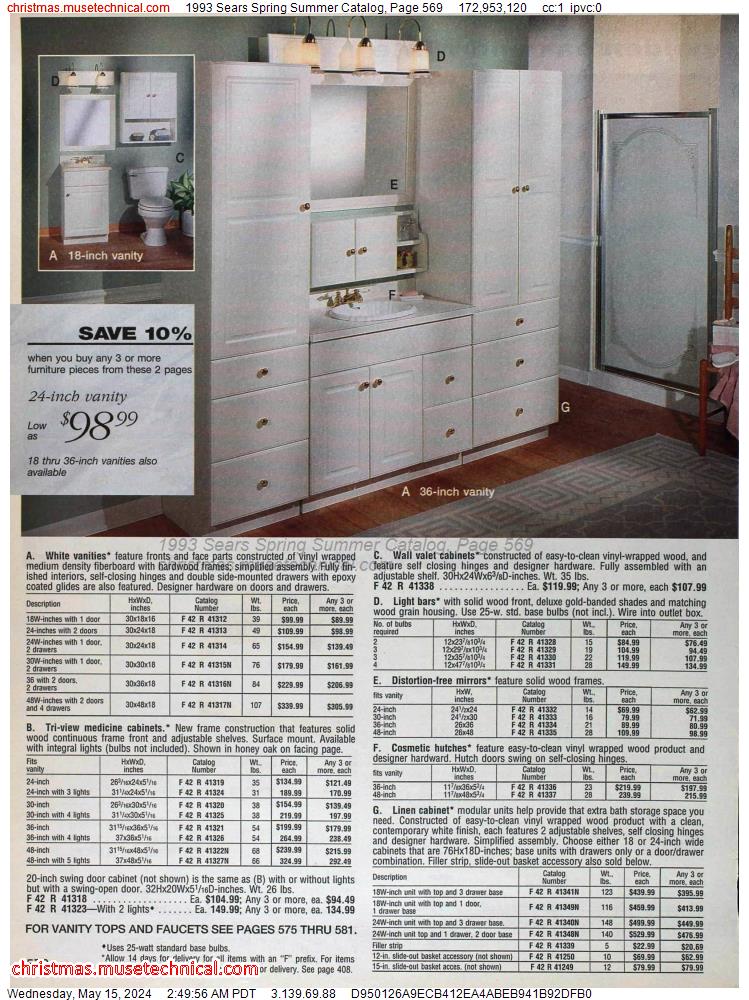 1993 Sears Spring Summer Catalog, Page 569
