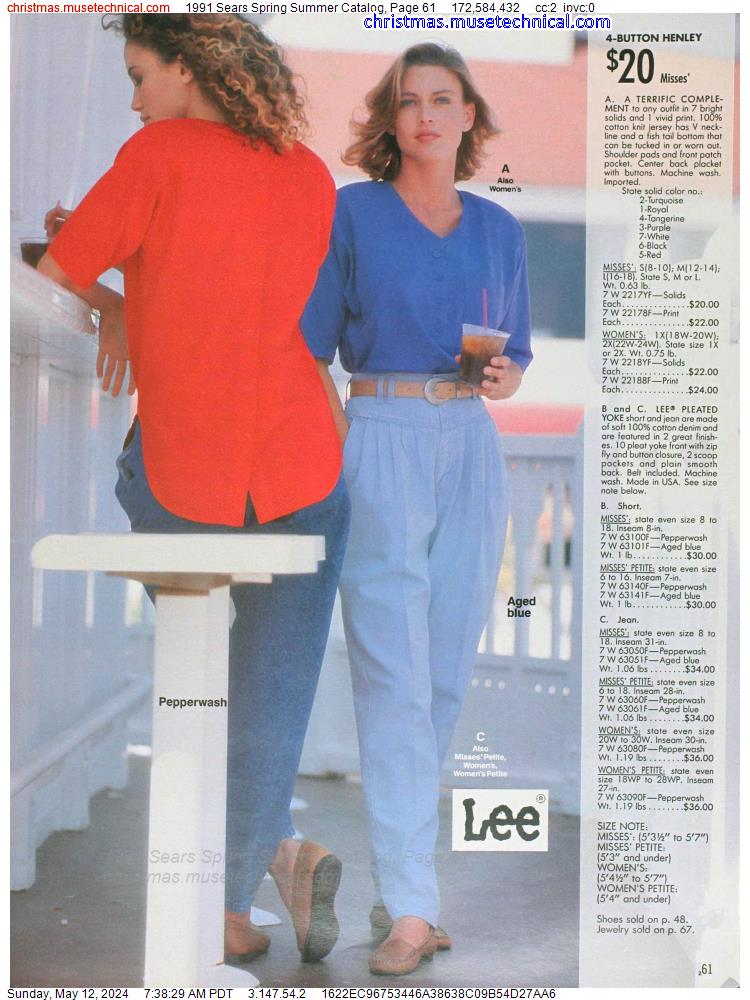 1991 Sears Spring Summer Catalog, Page 61