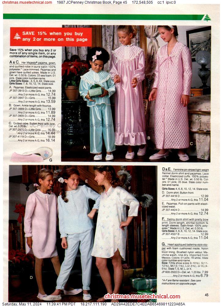 1987 JCPenney Christmas Book, Page 45