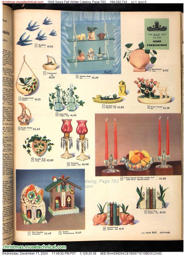 1946 Sears Fall Winter Catalog, Page 783