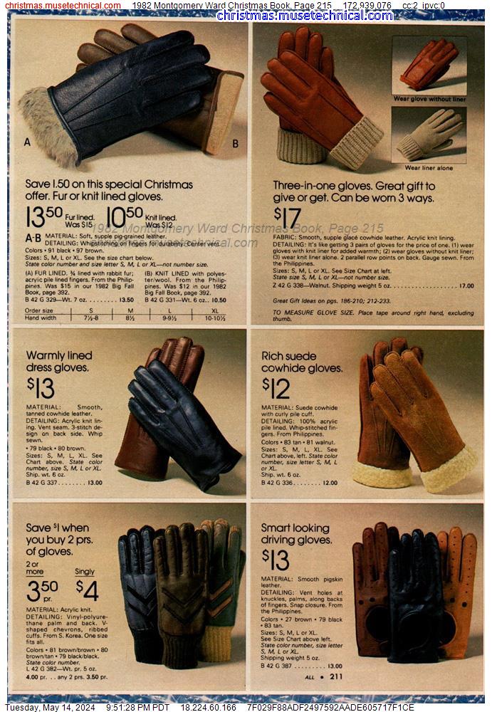 1982 Montgomery Ward Christmas Book, Page 215