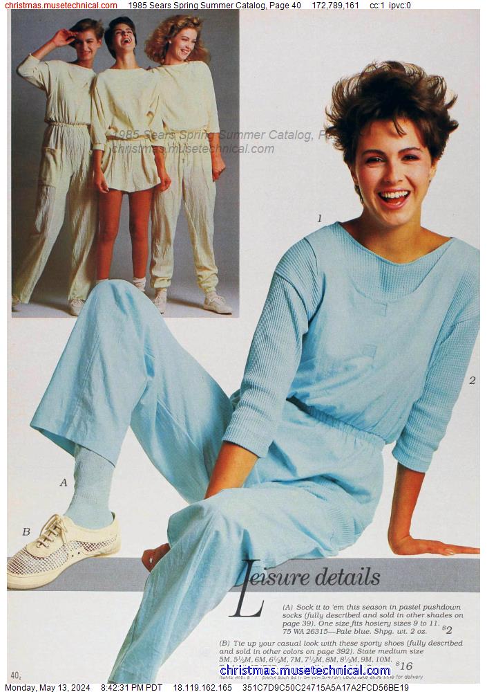1985 Sears Spring Summer Catalog, Page 40