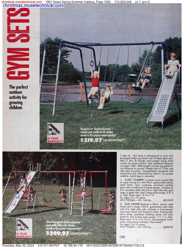 1991 Sears Spring Summer Catalog, Page 1392