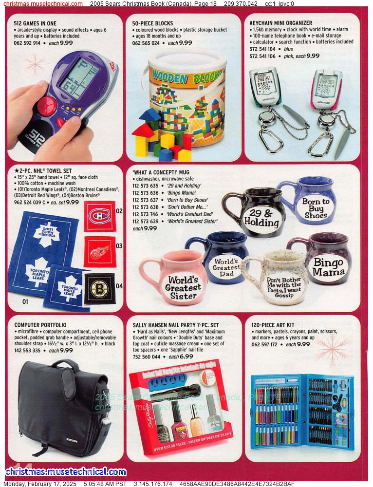 2005 Sears Christmas Book (Canada), Page 18