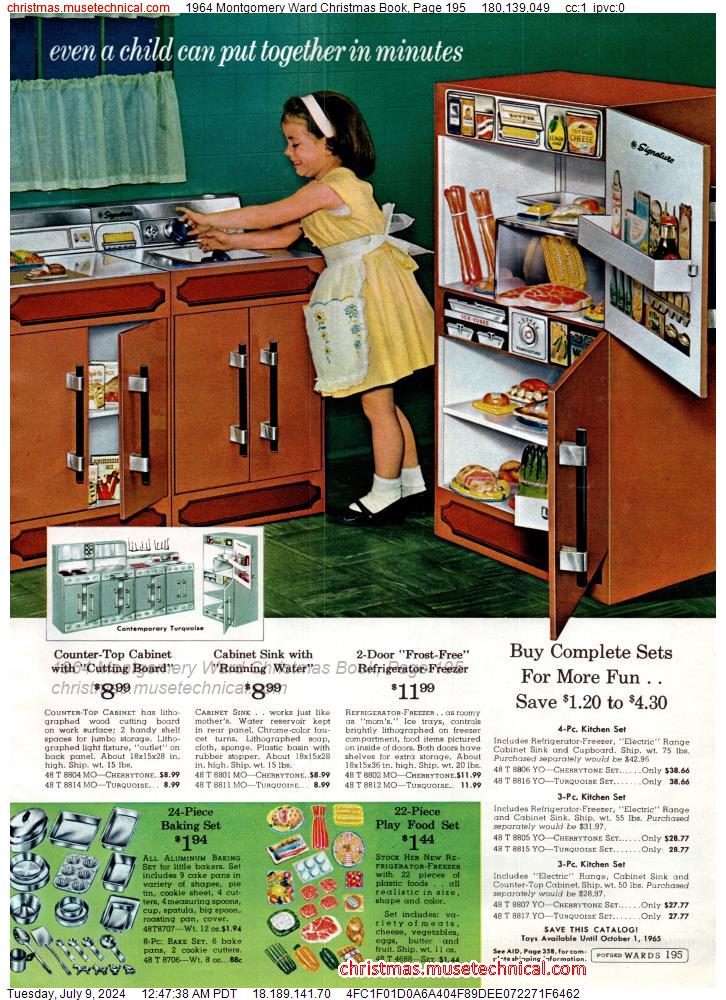 1964 Montgomery Ward Christmas Book, Page 195