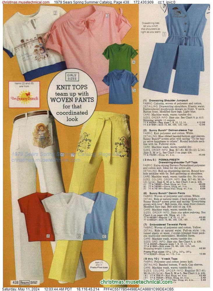 1979 Sears Spring Summer Catalog, Page 438