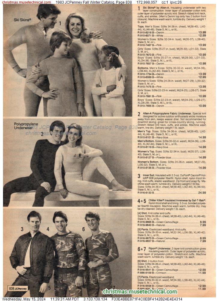 1983 JCPenney Fall Winter Catalog, Page 838