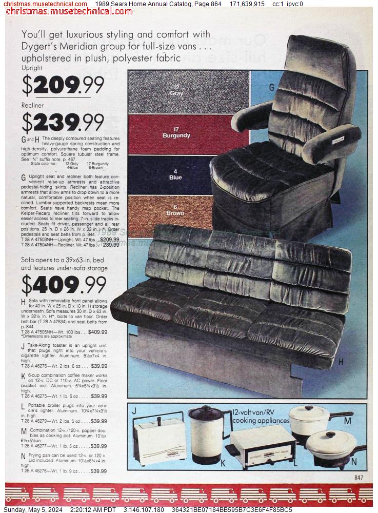 1989 Sears Home Annual Catalog, Page 864