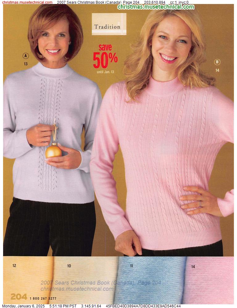 2007 Sears Christmas Book (Canada), Page 204