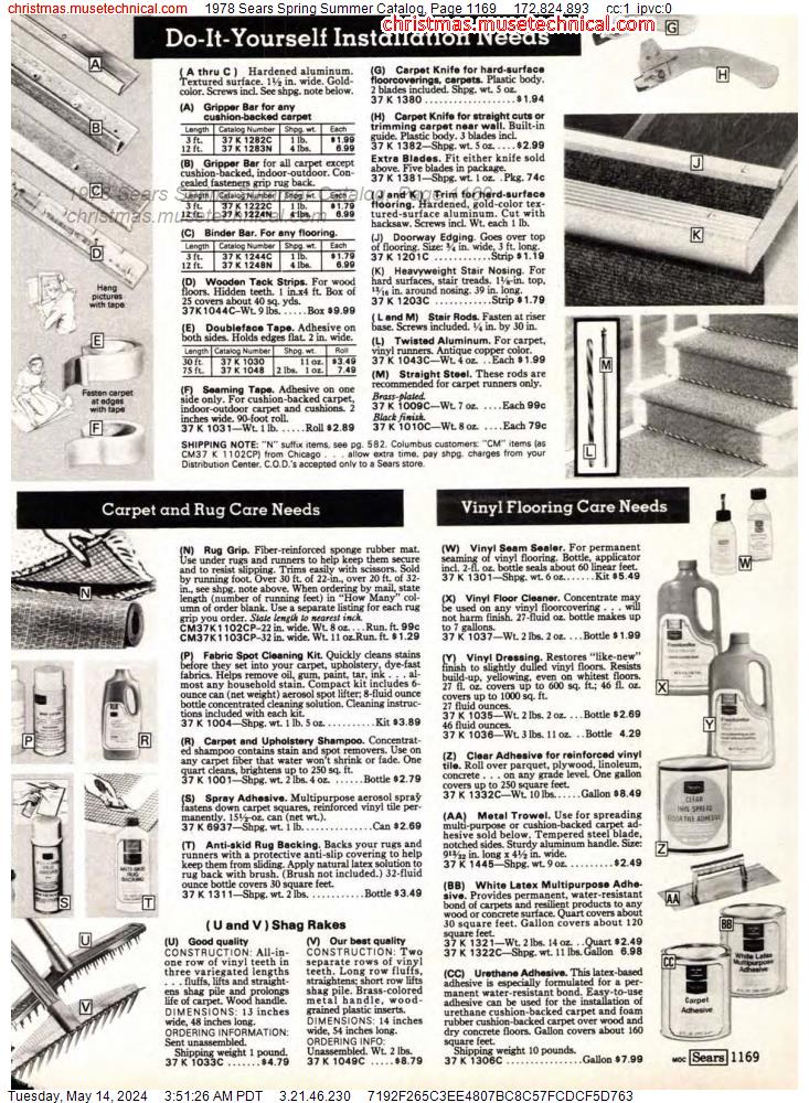 1978 Sears Spring Summer Catalog, Page 1169