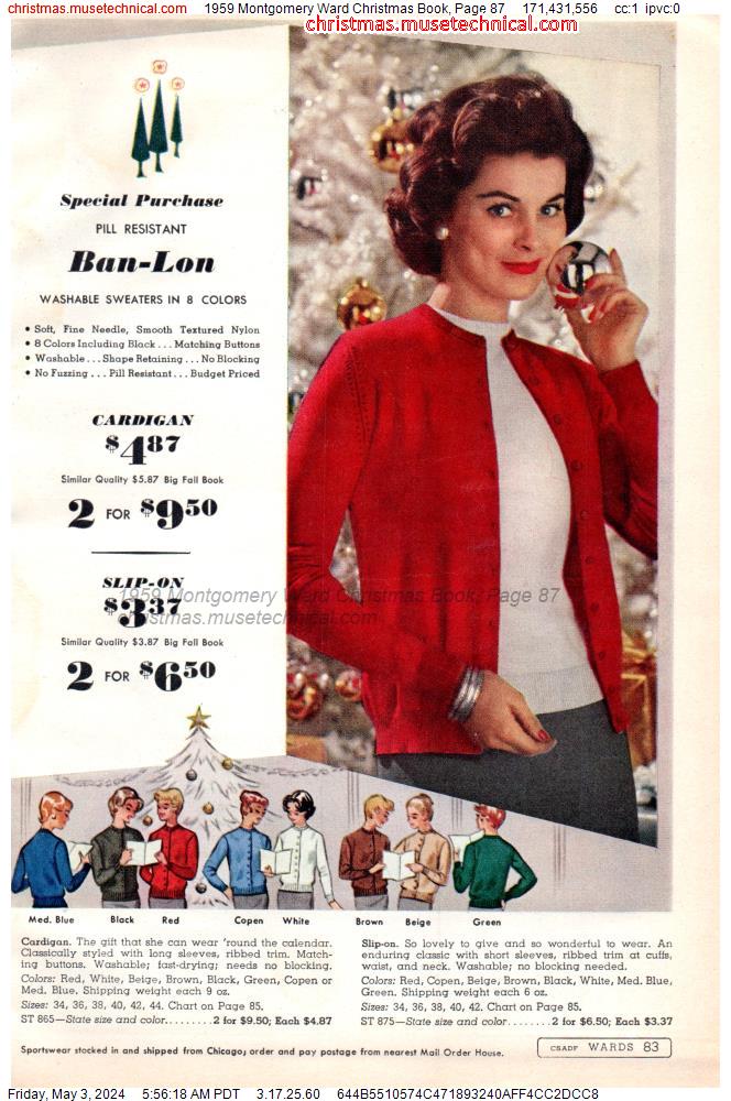 1959 Montgomery Ward Christmas Book, Page 87