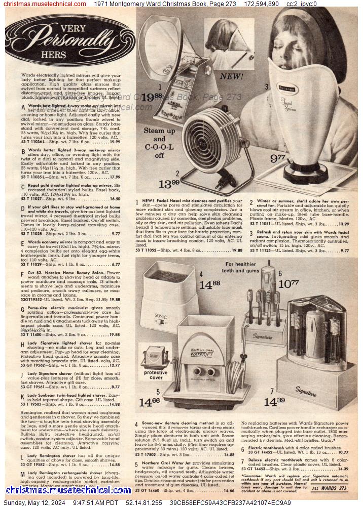 1971 Montgomery Ward Christmas Book, Page 273
