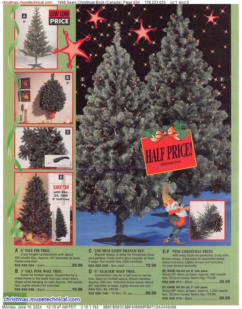 1998 Sears Christmas Book (Canada), Page 504