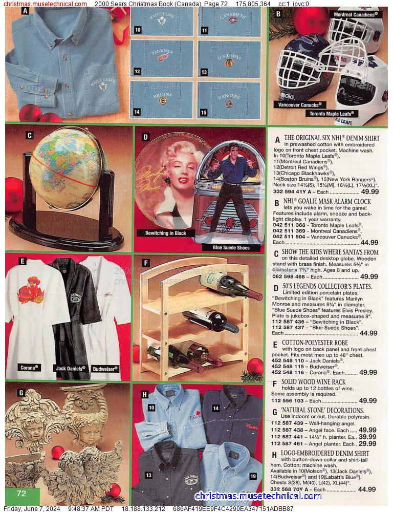 2000 Sears Christmas Book (Canada), Page 72