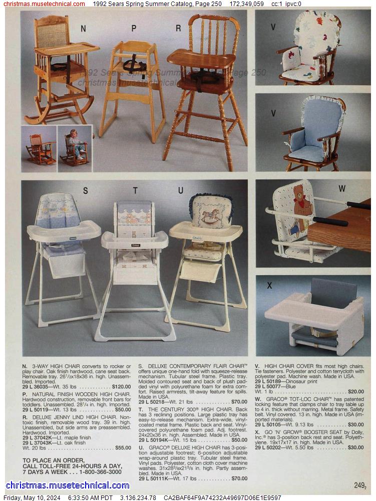 1992 Sears Spring Summer Catalog, Page 250