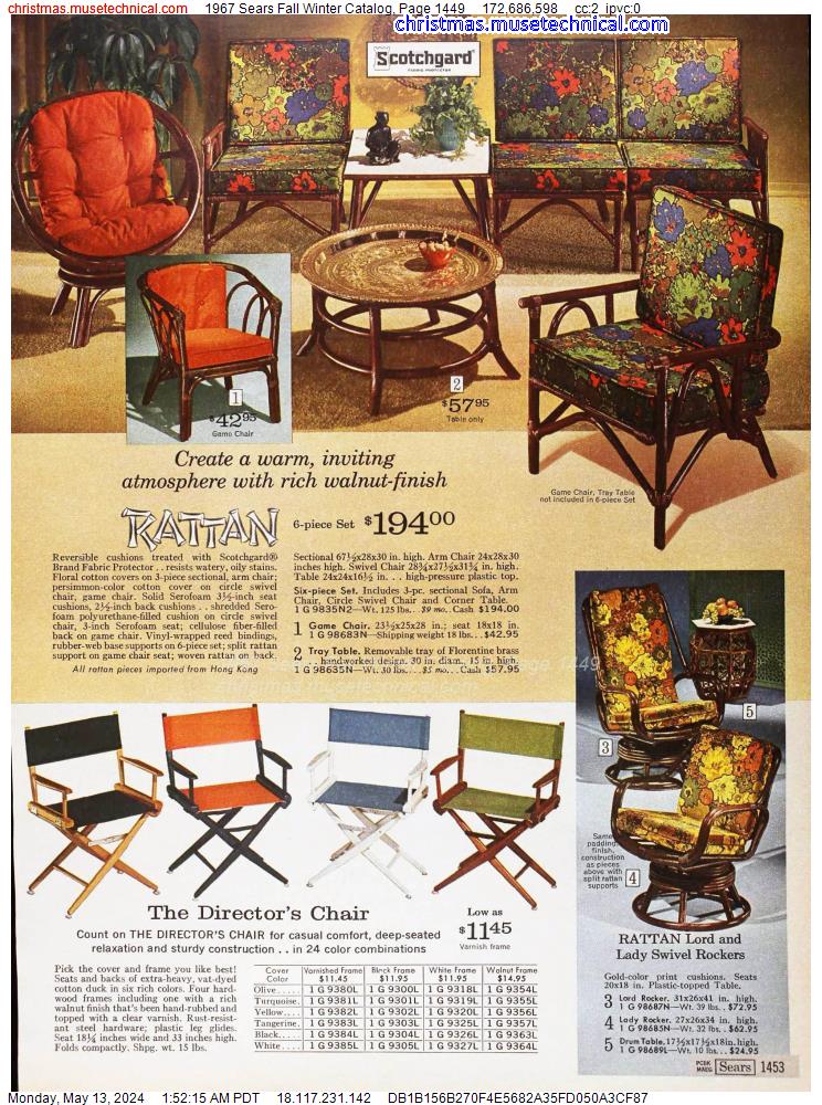1967 Sears Fall Winter Catalog, Page 1449
