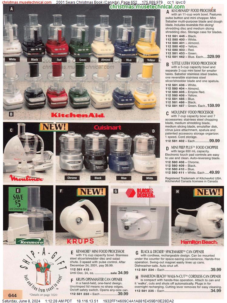 2001 Sears Christmas Book (Canada), Page 652