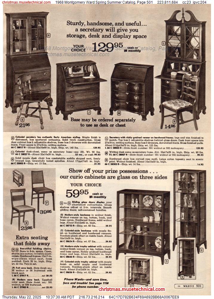 1968 Montgomery Ward Spring Summer Catalog, Page 501