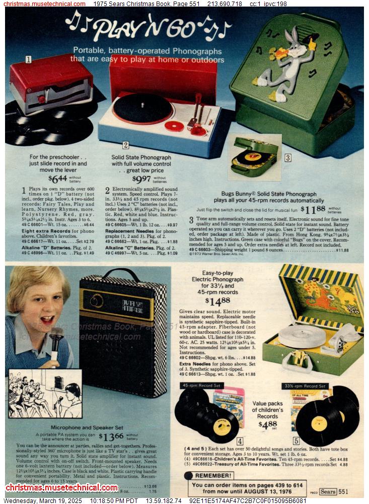 1975 Sears Christmas Book, Page 551