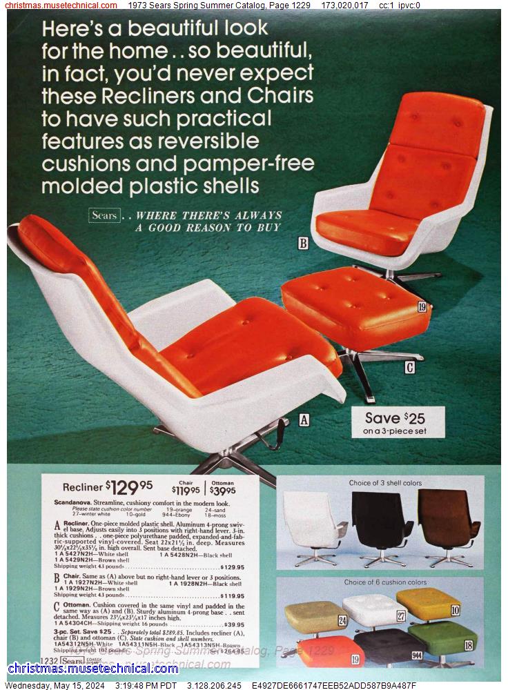1973 Sears Spring Summer Catalog, Page 1229