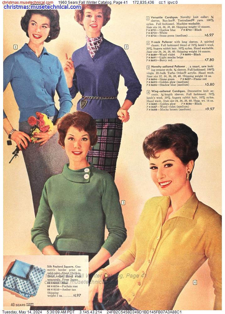 1960 Sears Fall Winter Catalog, Page 41