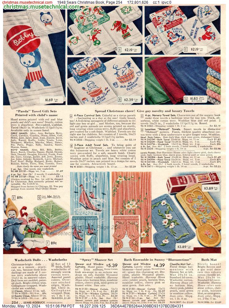 1948 Sears Christmas Book, Page 254