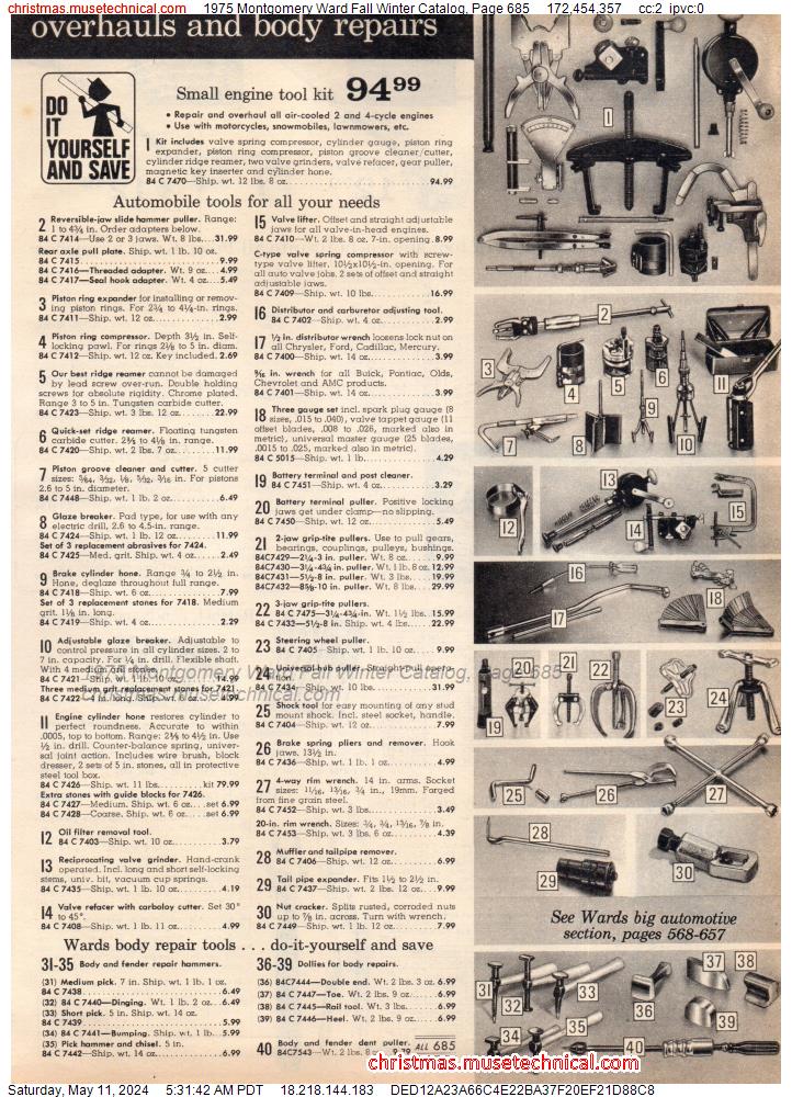 1975 Montgomery Ward Fall Winter Catalog, Page 685
