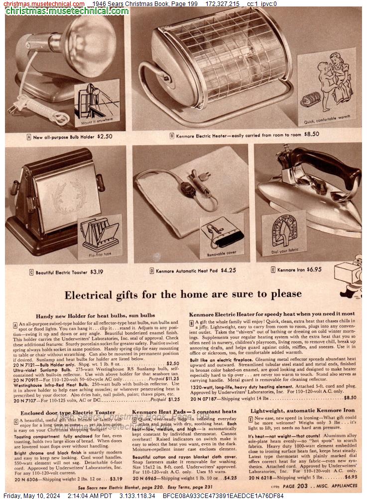 1946 Sears Christmas Book, Page 199