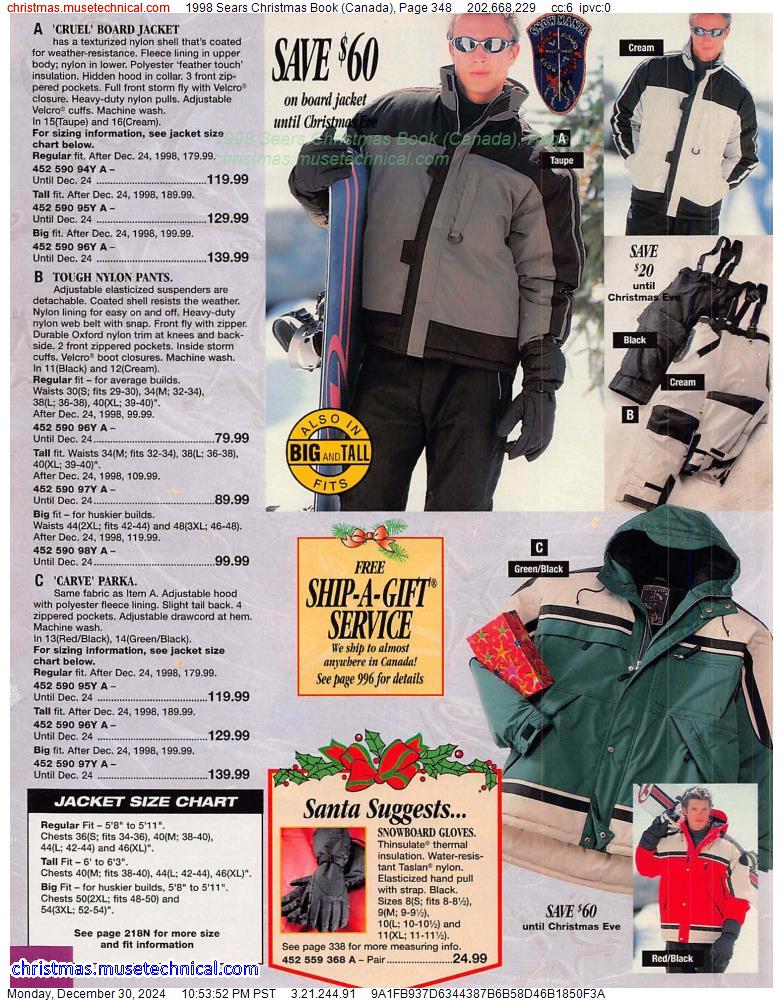 1998 Sears Christmas Book (Canada), Page 348