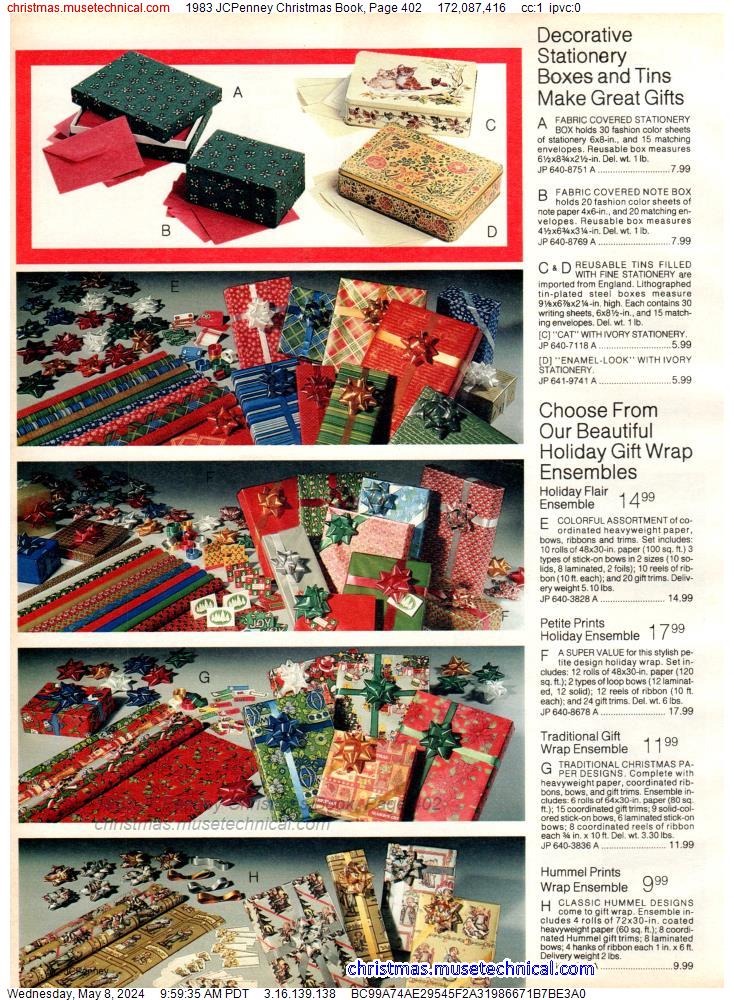 1983 JCPenney Christmas Book, Page 402