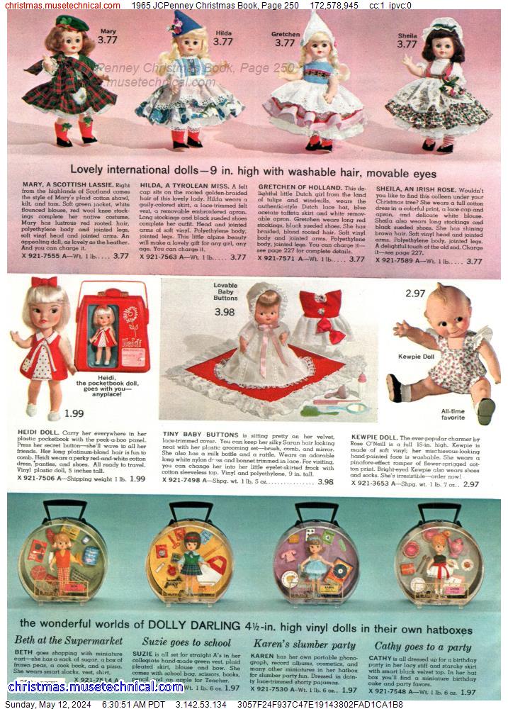 1965 JCPenney Christmas Book, Page 250